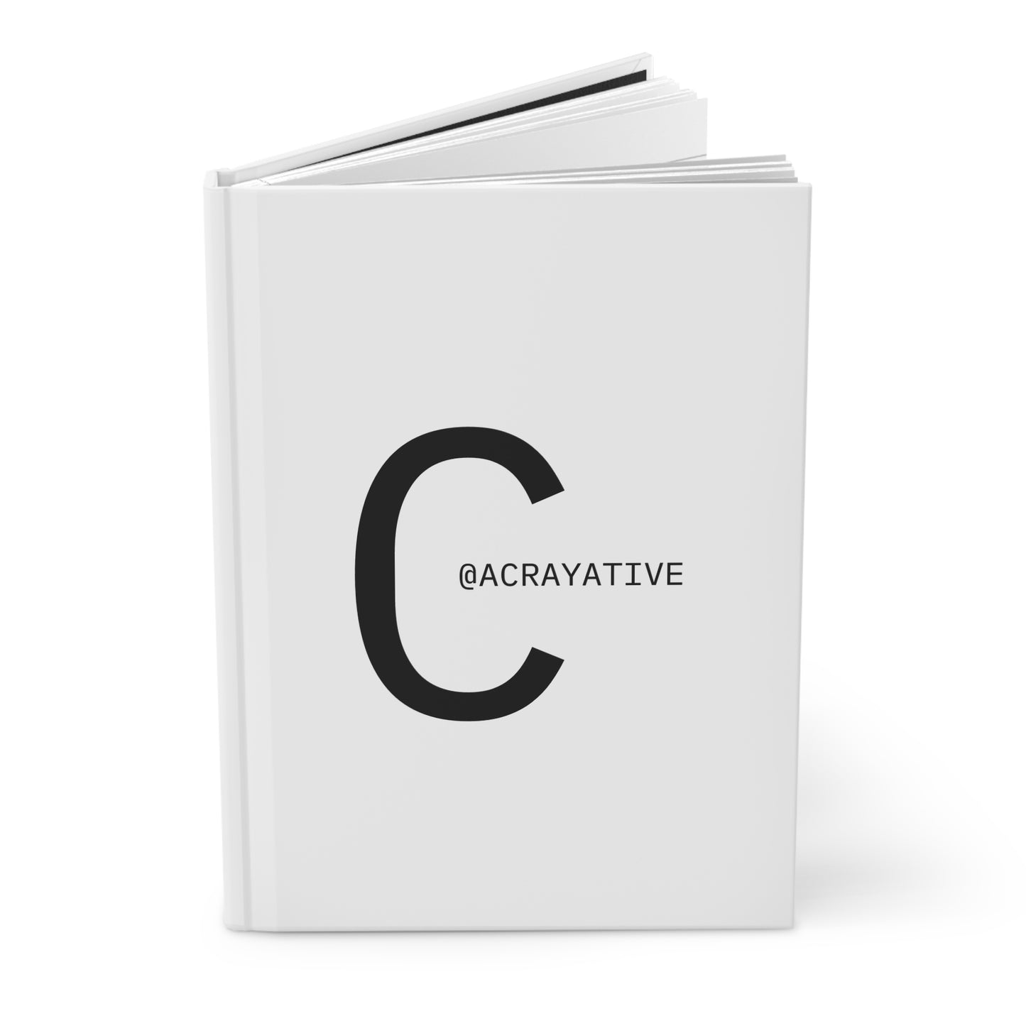 CODING AESTHETIC X ACRAYATIVE Matte Hardcover Journal – Stylish Notebook for Writers, Artists & Students | Premium Note-Taking Gift