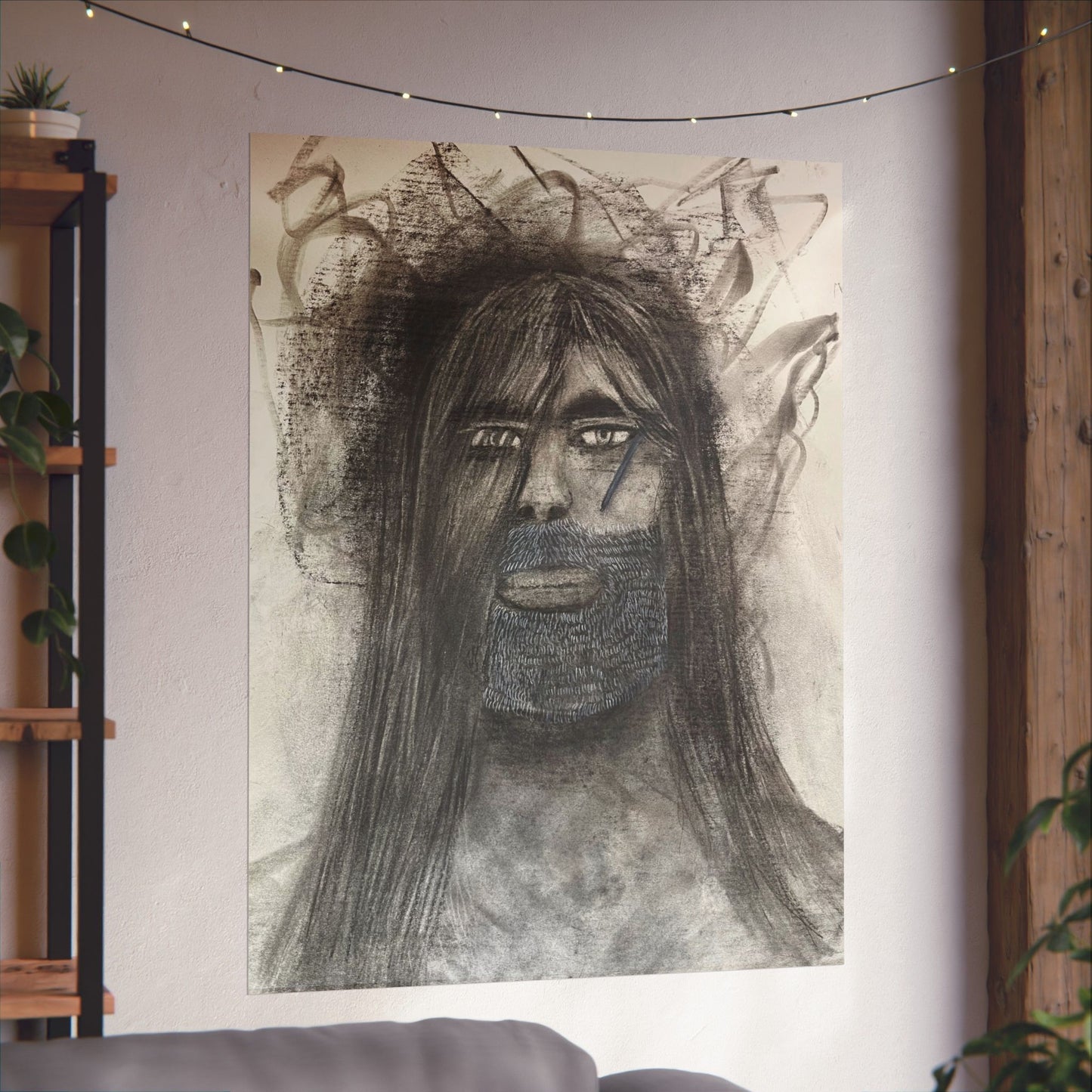 Smith β Charcoal Art Poster from The Tale Unknown | Original Character Wall Art | Moody Fantasy Decor | Literary Artwork Print